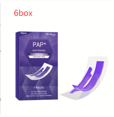 Purple Teeth Whitening Strips - Fast & Easy Dry Application
